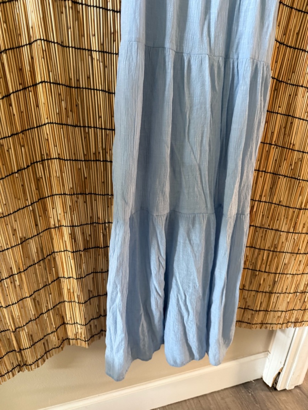 BabyLight Blue Ruffled Maxi Dress - Picture 2 of 5